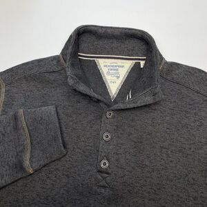 Weatherproof Vintage Button‎ Up Sweater Sz Small Heather Brown Fleece Soft Warm